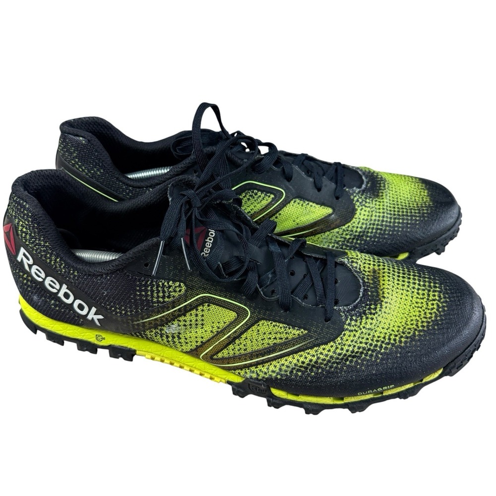 Reebok All Terrain Super Lightweight Black Neon Trail Running Shoe Men's Size 13